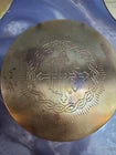 Gold Plated Brass Host Plate Set Catholic Church Altar Communion 3 Pcs Religious Vintage