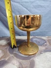 Solid Brass Chalice Goblet Cup 5.5" Tall Communion Cup