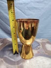 Chalice Co Brass Goblet Communion Cup Church Gold Tone 6.25" H Vintage Antique