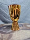 Chalice Co Brass Goblet Communion Cup Church Gold Tone 6.25" H Vintage Antique