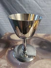 Pewter Goblet Chalice Footed Silver Tone Metal