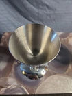 Pewter Goblet Chalice Footed Silver Tone Metal