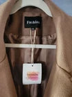 Fashion Camel Double Breasted Long Trench Coat Women's Outerwear XXL Old Money Classic