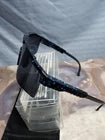 Sports Sunglasses Black Splatter Shield Mirror Lens UV400 Cycling FS-FS666