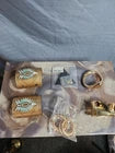 Large Lot of Gold Tone Women's Jewelry Bracelets and Earrings