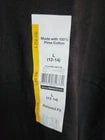 Time & Tru Women's Black V-Neck Short Sleeve Relaxed Fit T-Shirt Top Large NWT