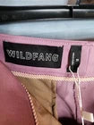 Wildfang Empower Trouser Pants Pink Black Stripe Crop Pants Size 12 Spring Summer NWT