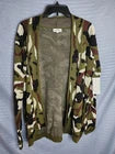 Retro Fox  Womens Knit Cardigan Large
