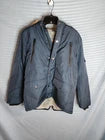 Navy Faux Fur Trim Hooded Parka Winter Coat Warm Lined Size 9/10Y
