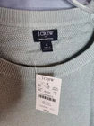J.Crew Men's L Cotton Crewneck Pullover Knit Light Green