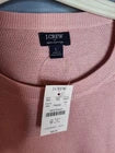 J.Crew Women's Soft Crewneck Sweater Pink Relaxed Raglan Size L
