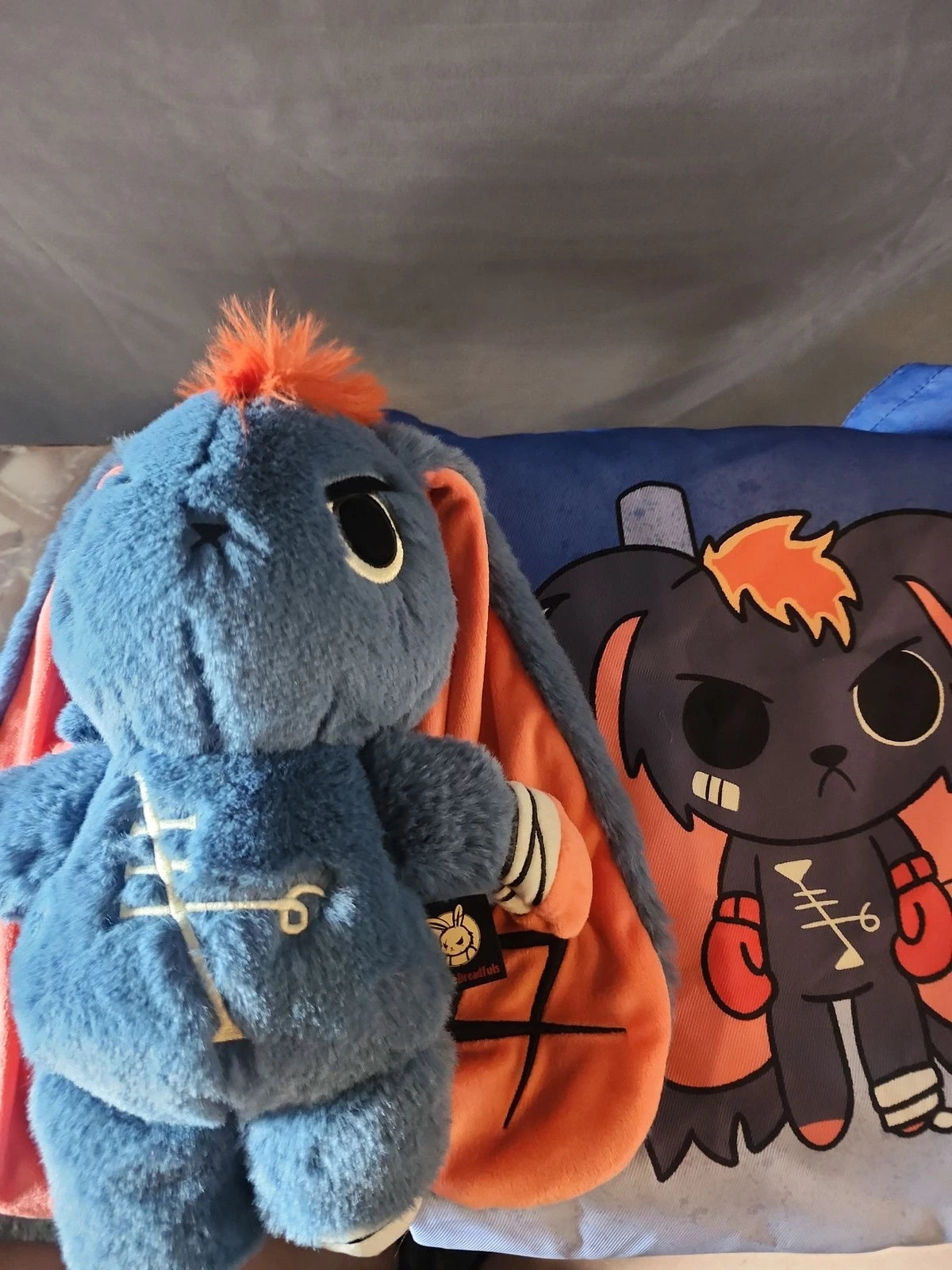 Plushie Dreadfuls Depression Rabbit Blue Toy W/ Tote Bag Collectors