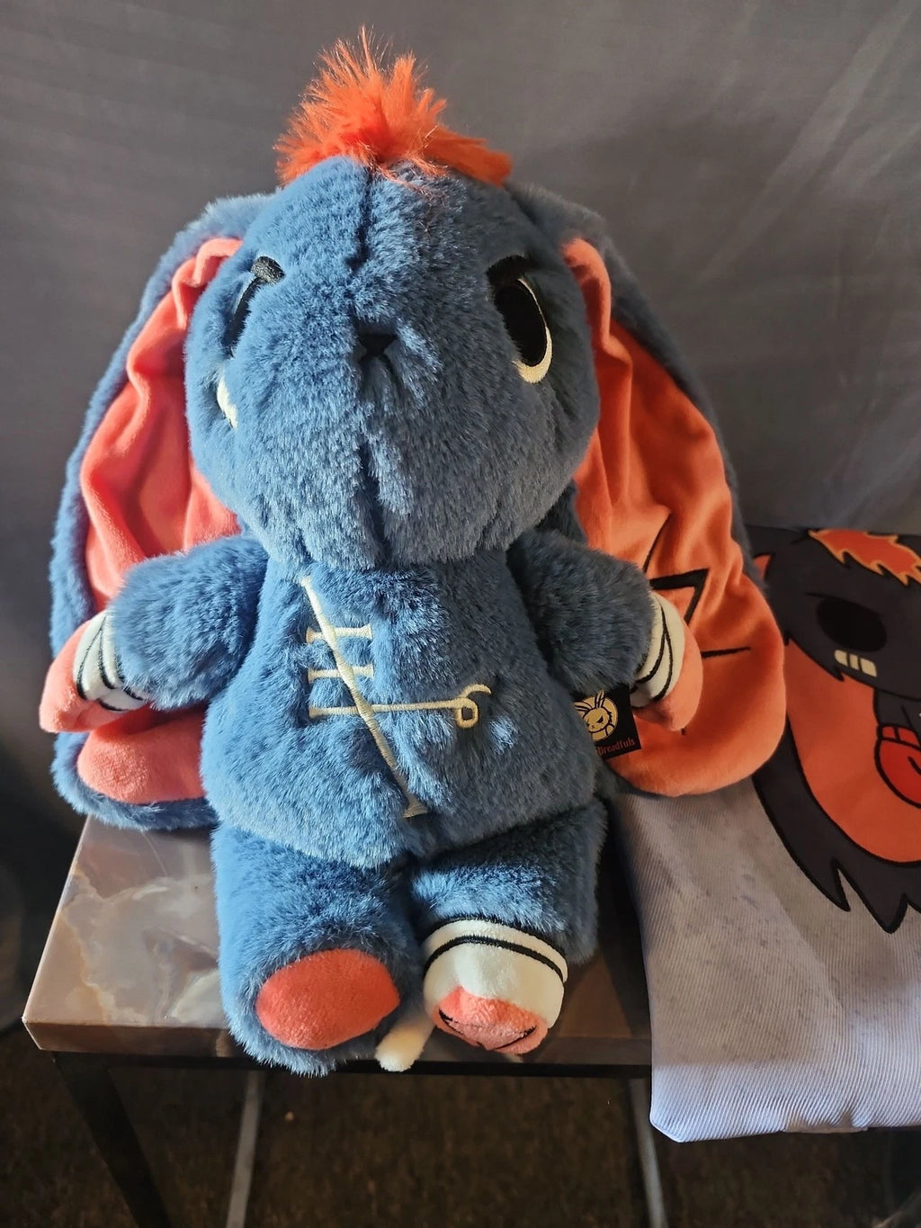 Plushie Dreadfuls Depression Rabbit Blue Toy W/ Tote Bag Collectors