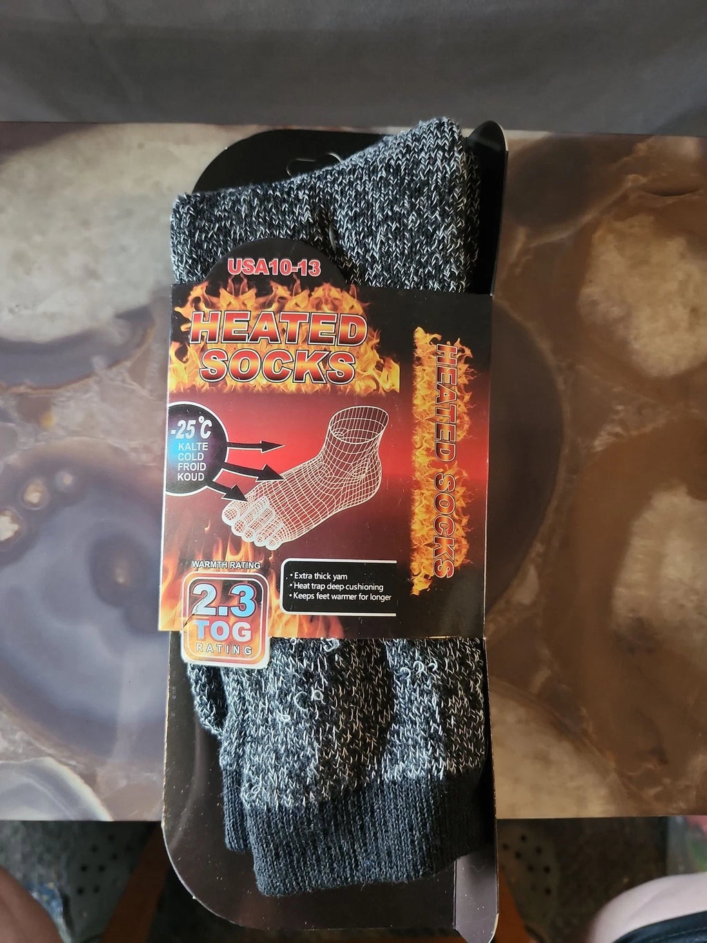 Men's Thermal Work Crew Socks 2.3 TOG USA 10-13