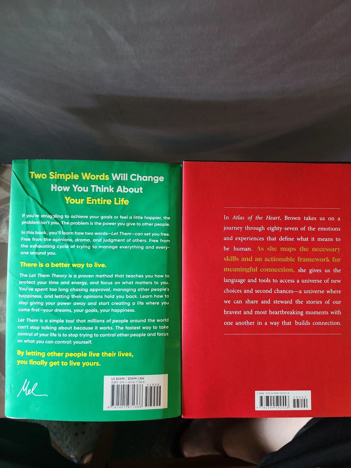 Mel Robbins & Brene Brown Atlas of the Heart Hardcover Book Set